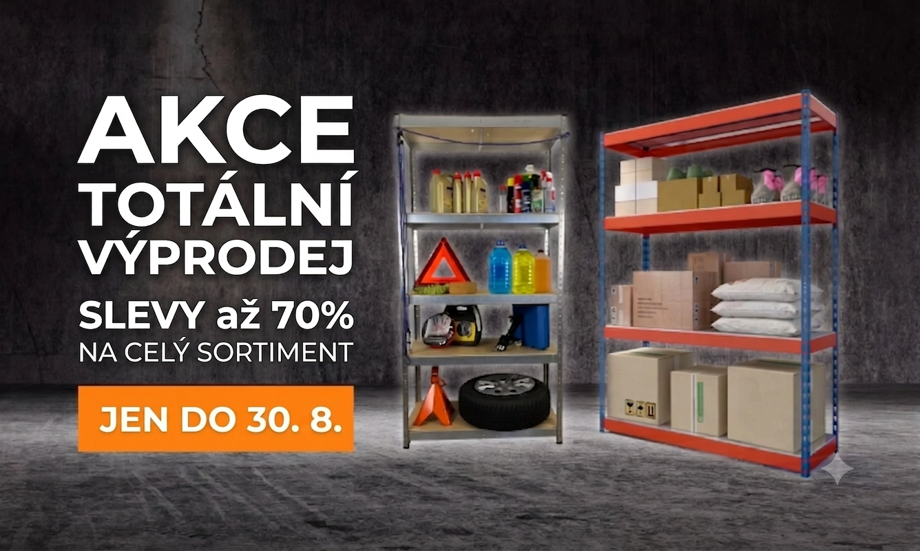 Široký výběr regálů