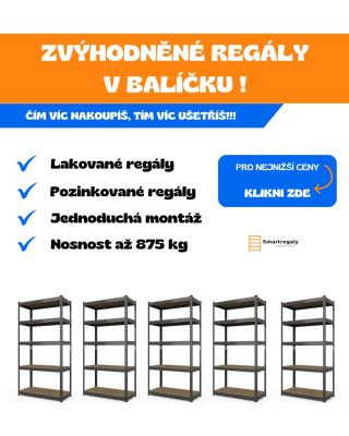 🔹 Zvýhodněné balíčky regálů! 🔹 🪜 Chceš mít ve své garáži, dílně nebo spíži dokonalý pořádek? Pořiď si kvalitní skládací...