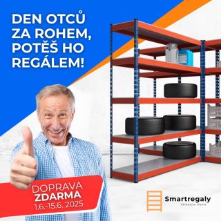 Táta si zaslouží víc než ponožky. 🧦 Daruj mu ke dni otců pořádný regál! 🤩 A my ti k tomu navíc dáme dopravu ZDARMA 🔥 👉...